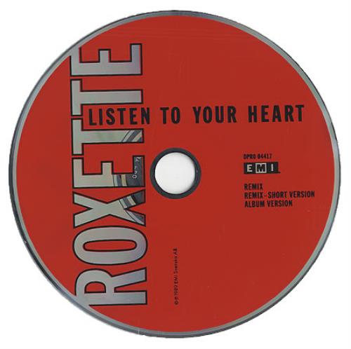 Roxette Listen To Your Heart US Promo CD single (CD5 / 5